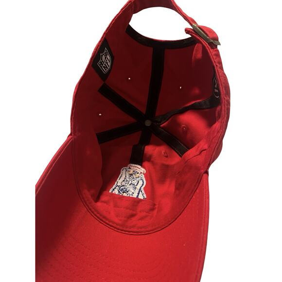 47 Brand New England Patriots Strapback Cap, Red, Football Retro Logo NFL| OSFA - Picture 8 of 9